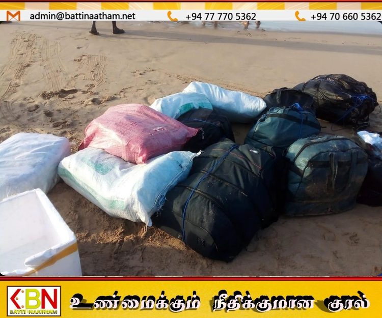 காலி கடற்கரைப் பகுதியில் போதைப்பொருள் பைகள் பறிமுதல்!