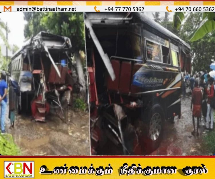 தொடருந்துடன் மோதிய பேருந்து; மாணவர்களை ஏற்றிச் சென்ற பேருந்தின் அனுமதிப்பத்திரம் தற்காலிகமாக இரத்து!