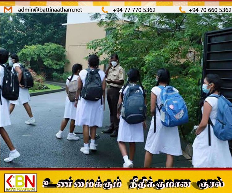 சீரற்ற காலநிலையால் மூடப்பட்ட பாடசாலைகள் நாளை மீண்டும் திறப்பு!