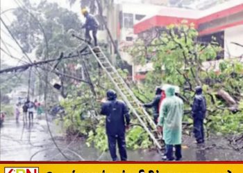 ஆந்திராவில் பலத்த சூறாவளி காற்றுடன் கனமழை; 85,000 பேர் முகாம்களில் தஞ்சம்!