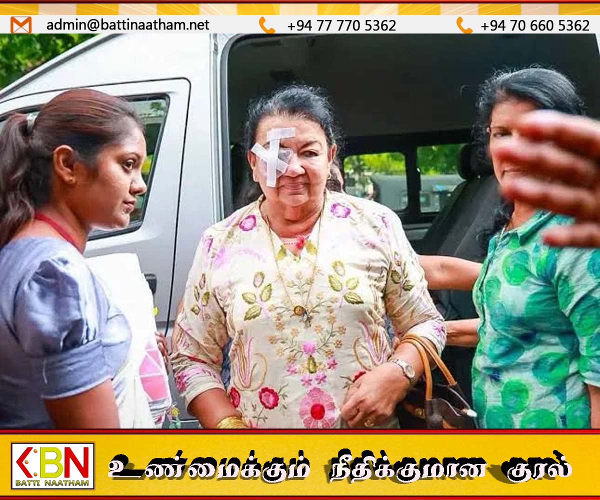 மருத்துவப் பரிசோதனையின் பின்னர் மீண்டும் சிறைக்குத் திரும்பிய ஷிரந்தி ராஜபக்ஷ