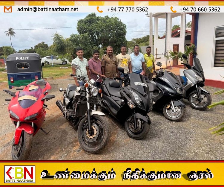 யாழில் அதிக வேகம் கொண்ட சட்டவிரோத மோட்டார் சைக்கிள்கள் பறிமுதல்