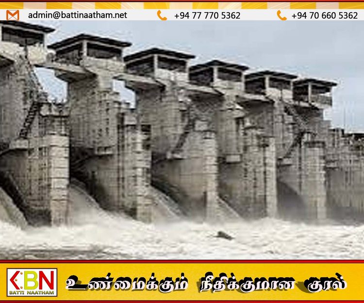 தெதுரு ஓயா நீர்த்தேக்கத்தின் ஆறு வான் கதவுகளும் திறப்பு